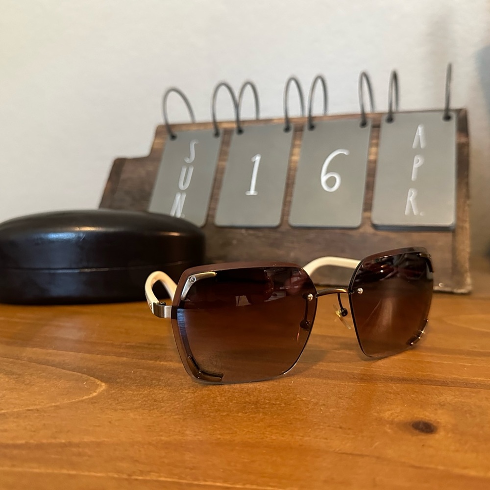 Michael Kors wire rim sunglasses with case